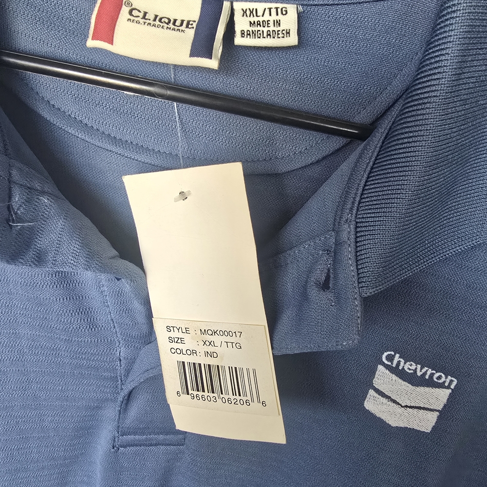 Clique Men's Chevron Indigo Polo Shirt